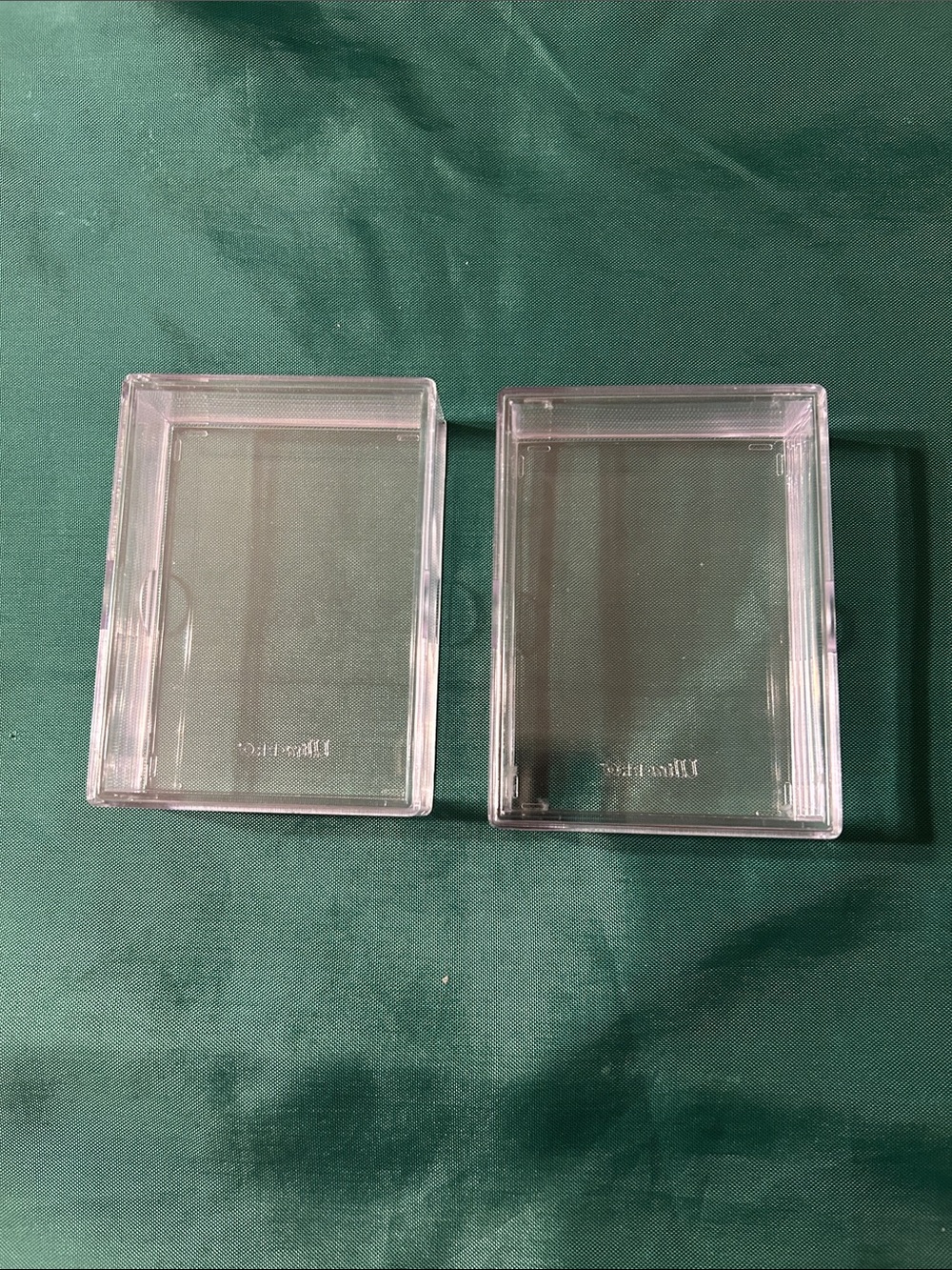 Clear Plastic Storage Case for trading cards - Transparent. Pack of 2